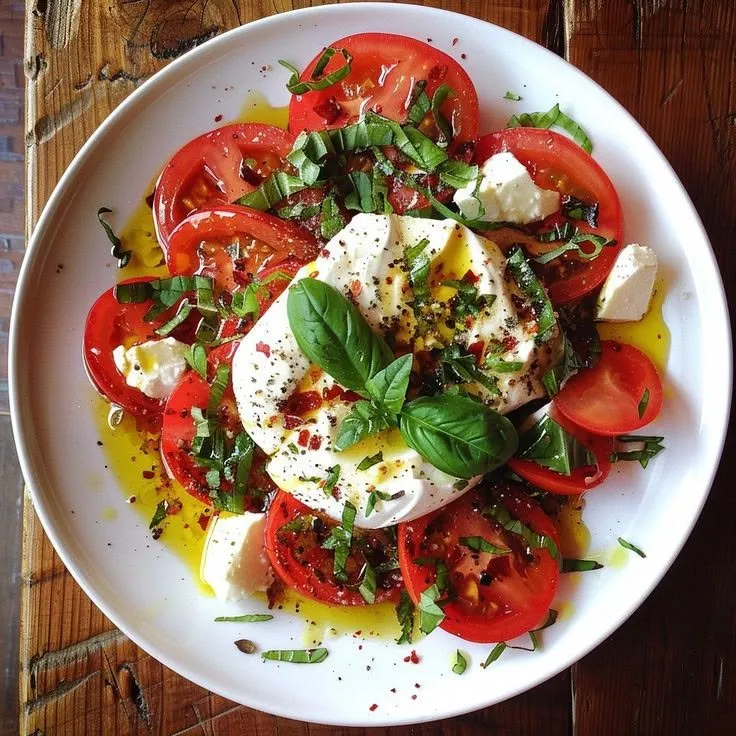 Feslegen Soslu Burrata